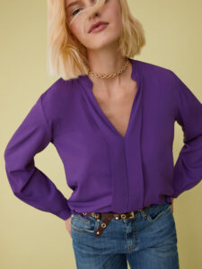 IBLUES Camicia Blusa in crêpe de chine misto seta