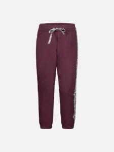 Pantalone Classico Felpa Aubergine