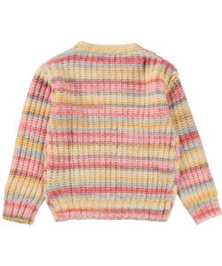 MOLO Maglione in maglia pastello multicolore con righe orizzontali – GAYLEN