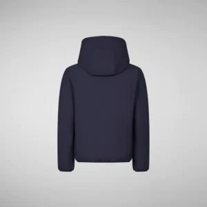 SAVE THE DUCK Giacca reversibile con cappuccio BAMBINO OLIVER NAVY BLUE