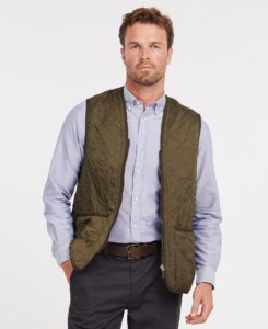 BARBOUR Gilet trapuntato/fodera con zip Polarquilt