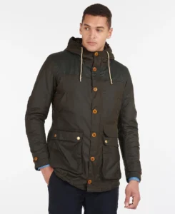 BARBOUR Parka in cotone cerato Game